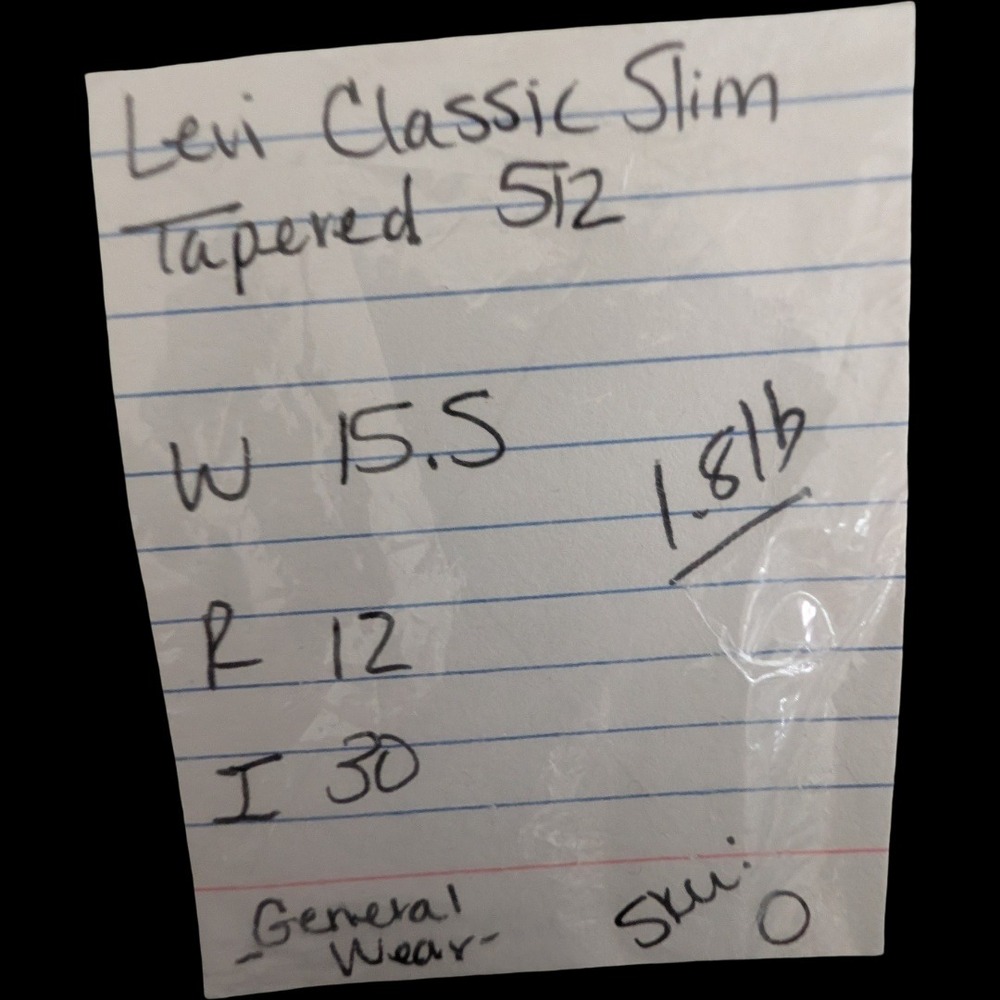 Levi's 512 Classic Slim Tapered Jeans Womens 16 M Light Wash High Rise Vintage - Picture 15 of 15